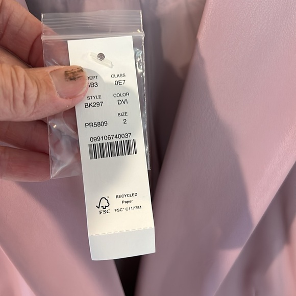 J.crew limited edition lavender faux leather blazer size 2 nwt - Picture 3 of 4